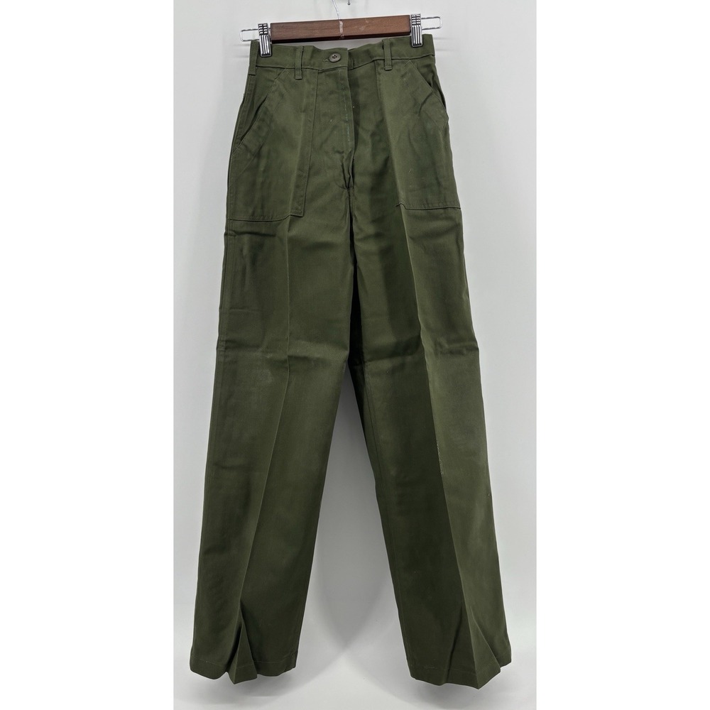 Vintage OG 507 Military Utility Slacks Trousers Vietnam Pants Olive Green 10R29